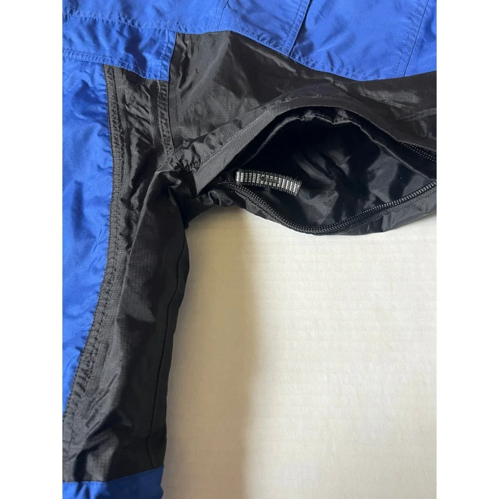 VINTAGE HODGMAN‎ - Men's VTG Dry Wear Blue Hooded Rain Jacket - Size Large